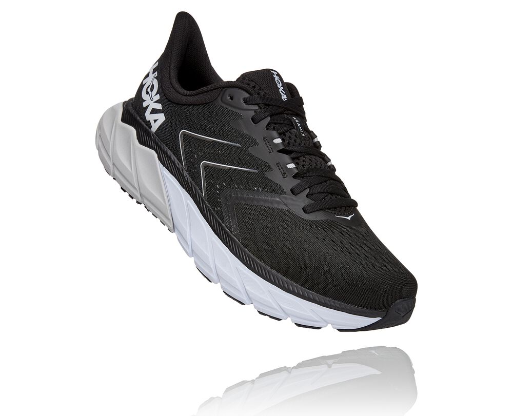 Hoka One One Arahi 5 Löparskor Herr Svarta/Vita - SE-9032768